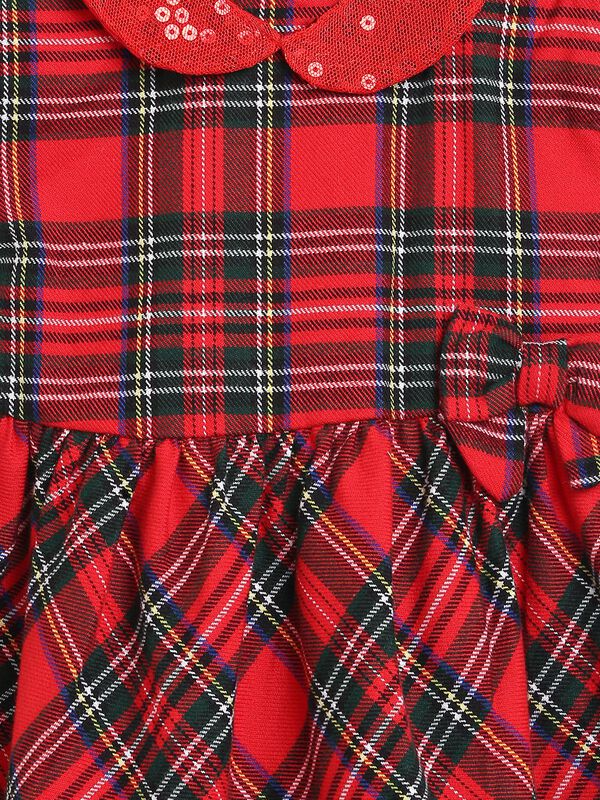 Flannel Dress With Checks image number null